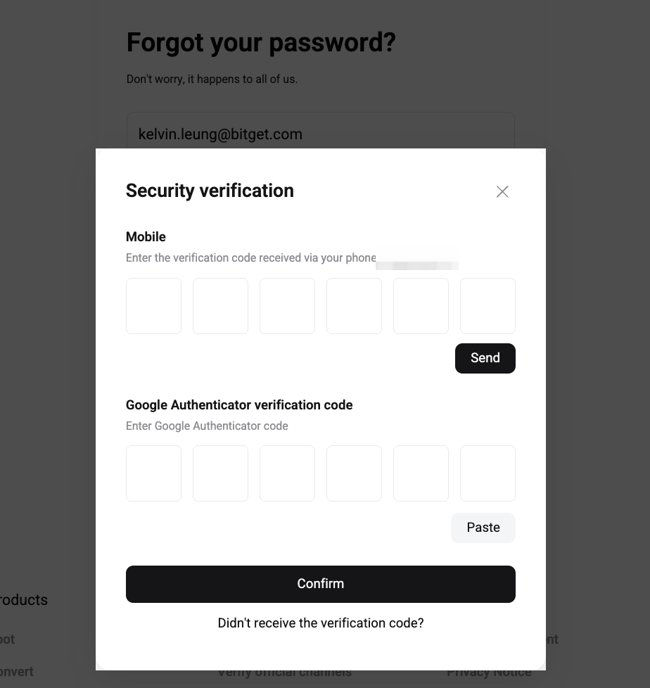 How to Reset My Bitget EU Account Password? - Website Guide