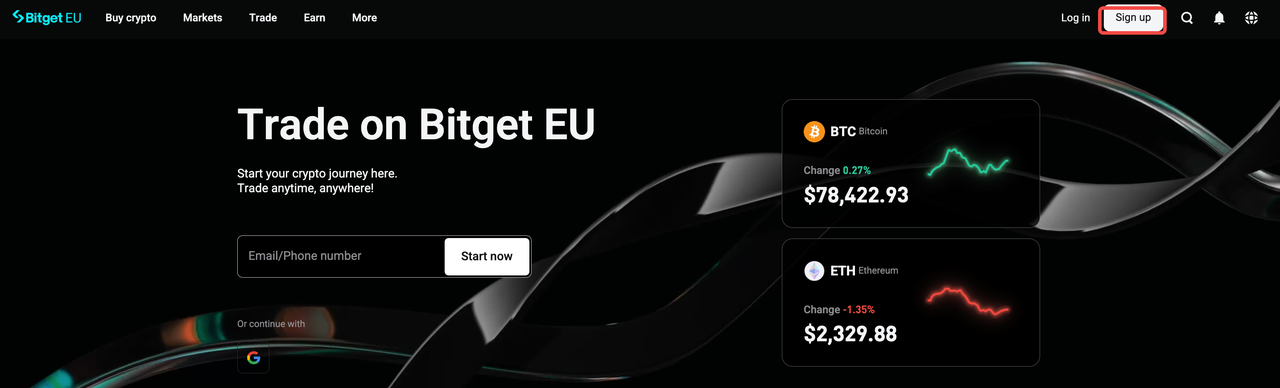 How to Register a Bitget EU Account? - Website Guide