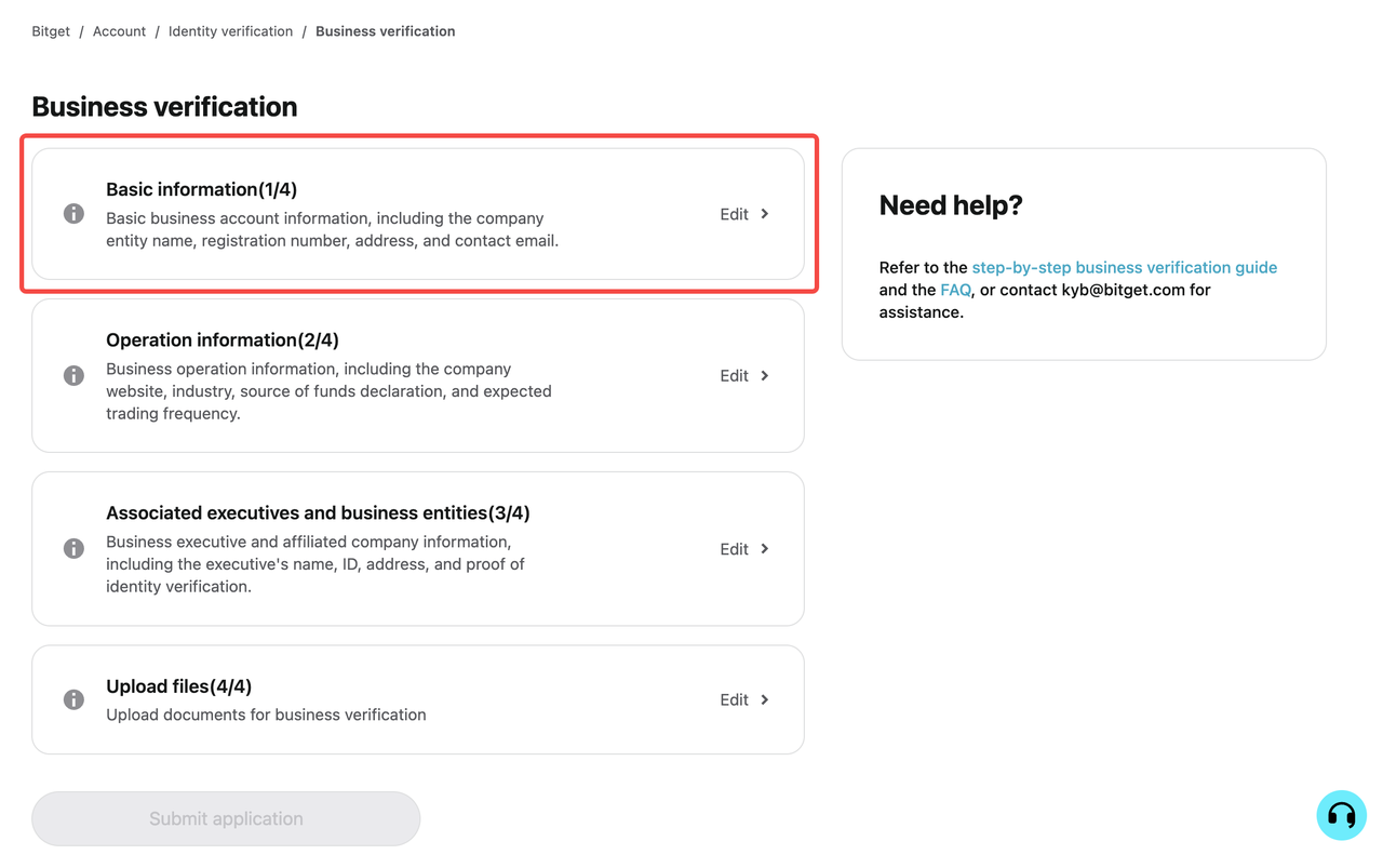 How to Complete KYB for My Bitget Account?