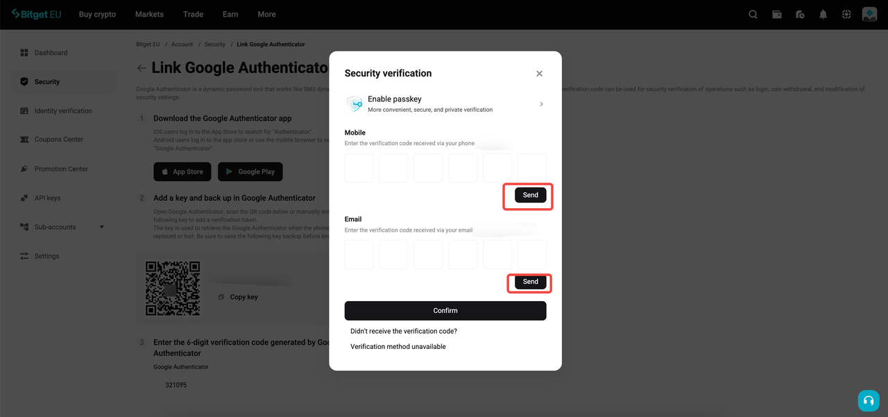 New User Guide: How to Set Up Two-Factor Authentication (2FA) on Bitget EU image 5