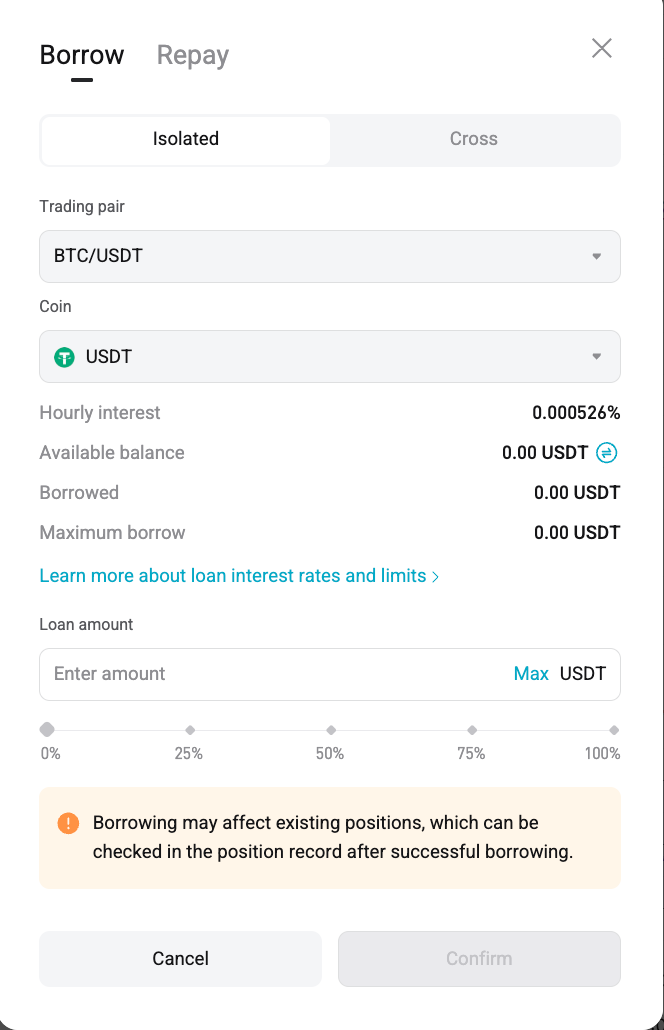 How to Calculate and View Individual Borrowing Limit in Spot Margin Trading?