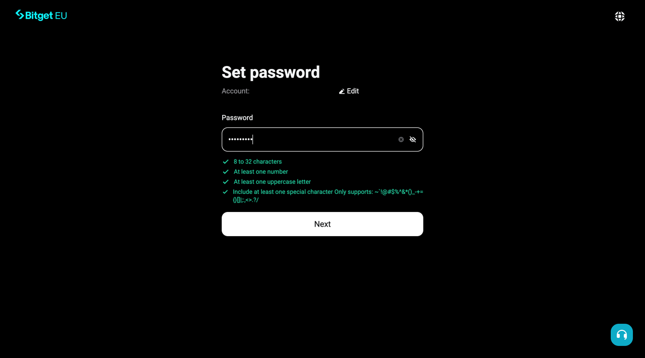 Bitget EU New User Registration Guide image 5