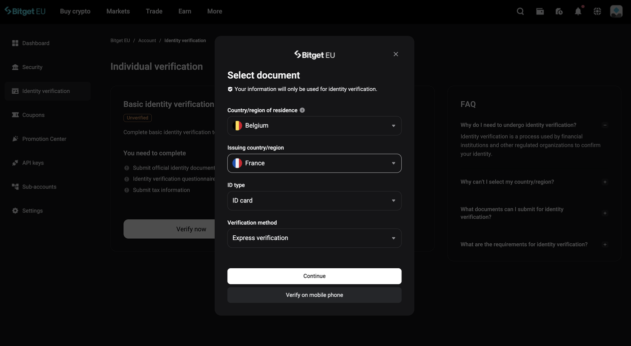 How to Complete KYC on Bitget EU: A Step-by-Step Guide for New Users image 2