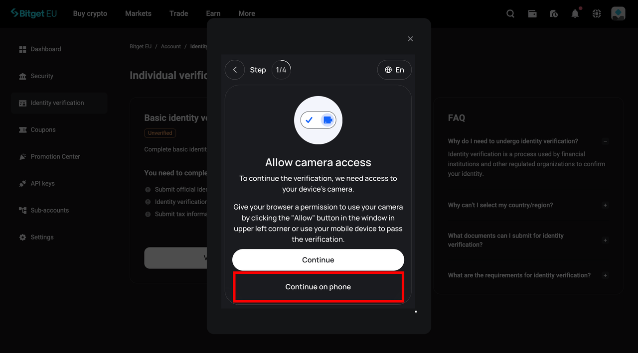 How to Complete KYC on Bitget EU: A Step-by-Step Guide for New Users image 12