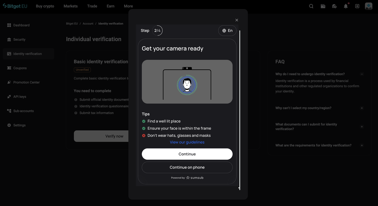 How to Complete KYC on Bitget EU: A Step-by-Step Guide for New Users image 6