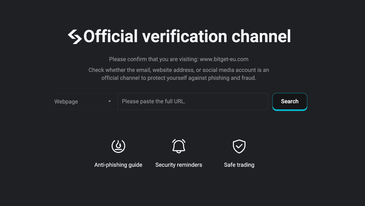 How to Verify Bitget EU Official Channels and Report Suspicious Links?