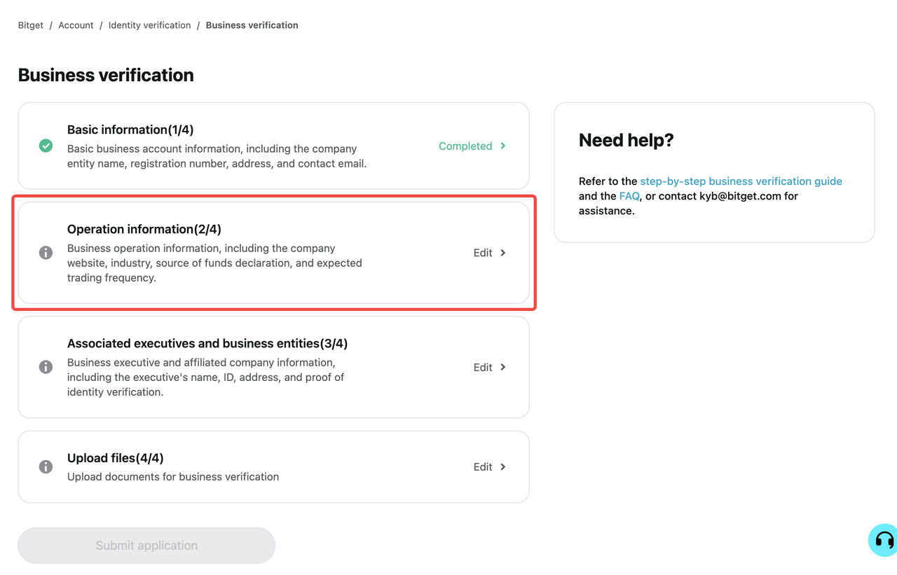 How to Complete KYB for My Bitget Account?