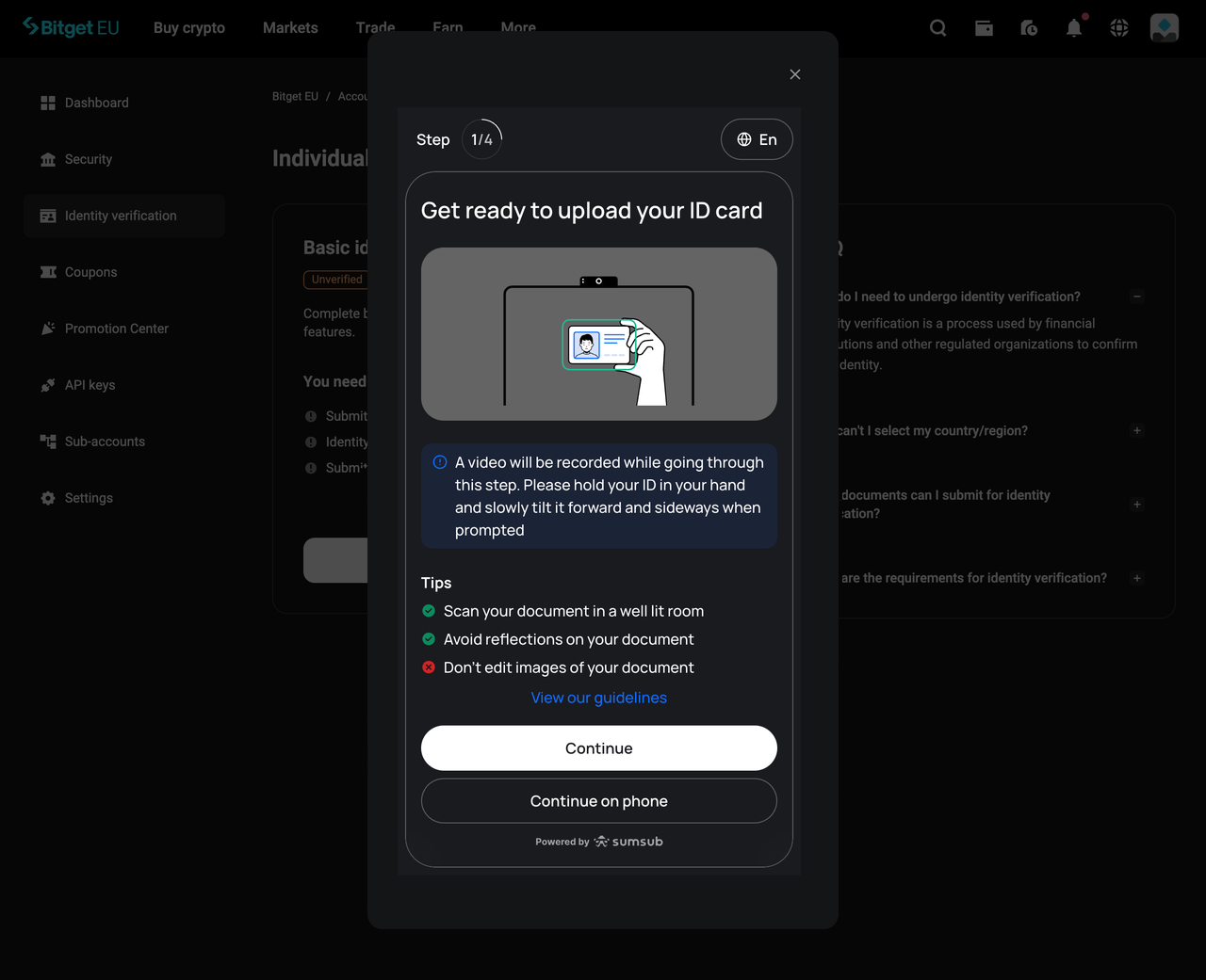 How to Complete KYC on Bitget EU: A Step-by-Step Guide for New Users image 5