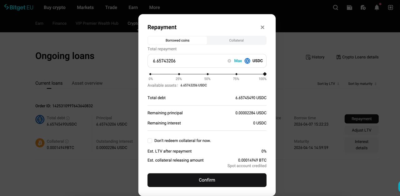 The Ultimate Guide to Bitget EU Fixed-Term Crypto Loans image 4