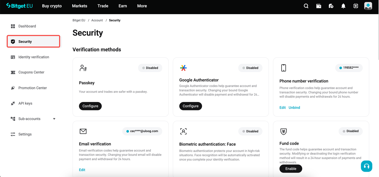 New User Guide: How to Set Up Two-Factor Authentication (2FA) on Bitget EU image 0