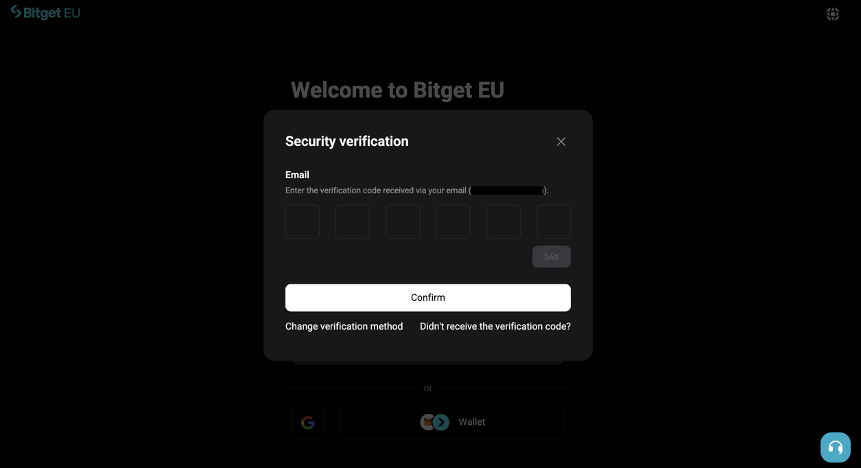 Bitget EU New User Registration Guide image 4