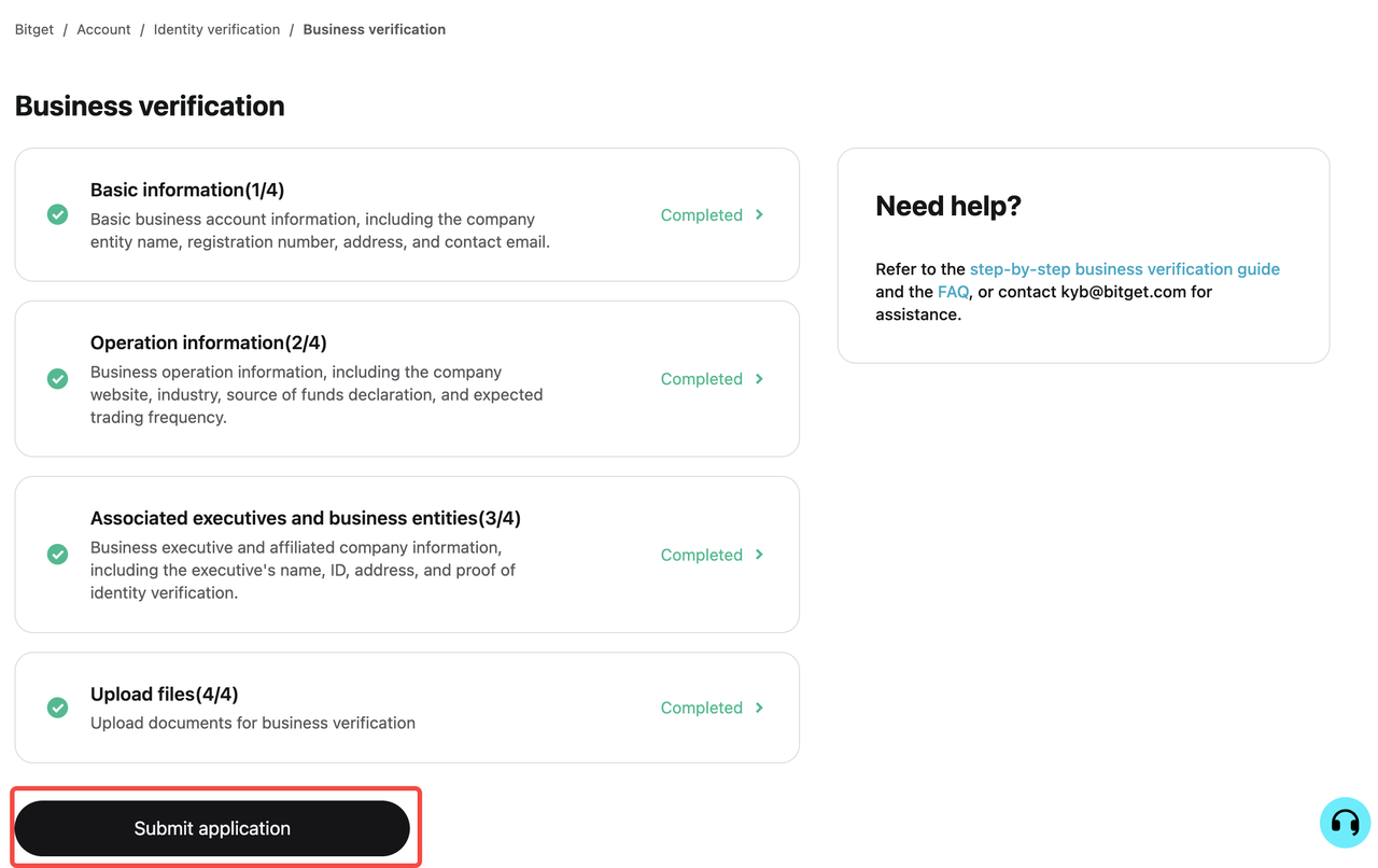 How to Complete KYB for My Bitget Account?
