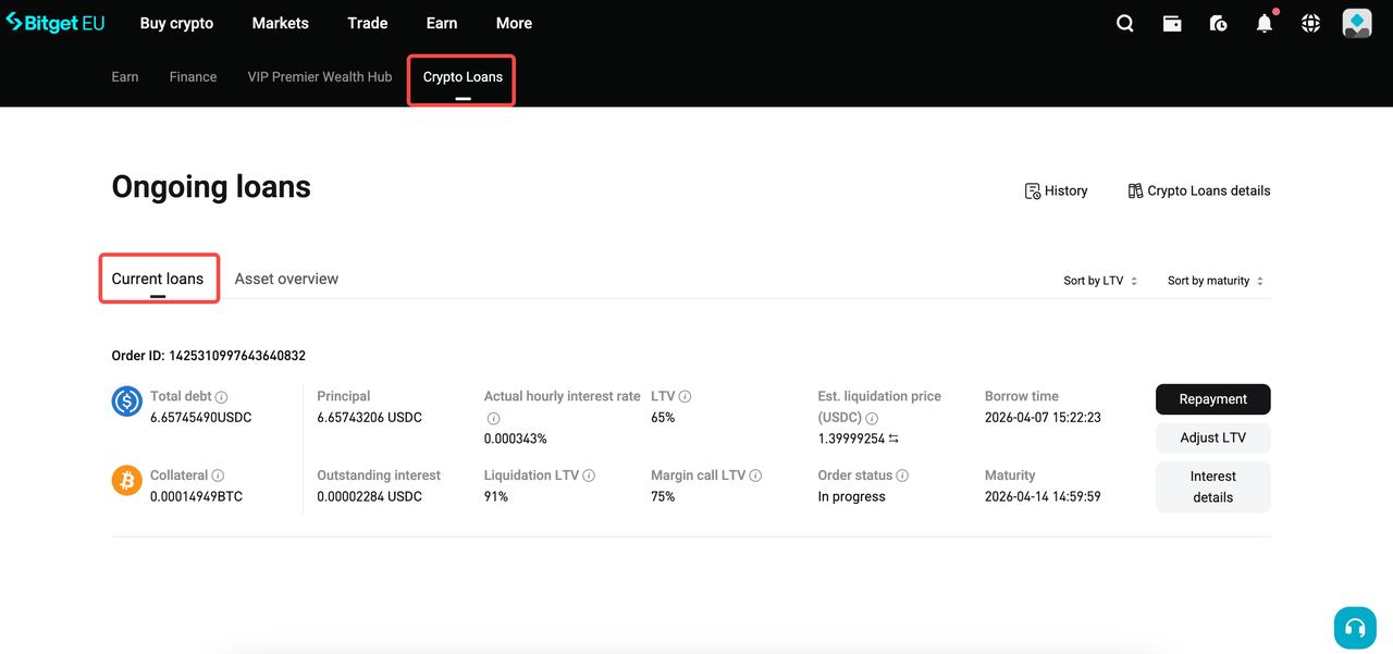 The Ultimate Guide to Bitget EU Fixed-Term Crypto Loans image 3