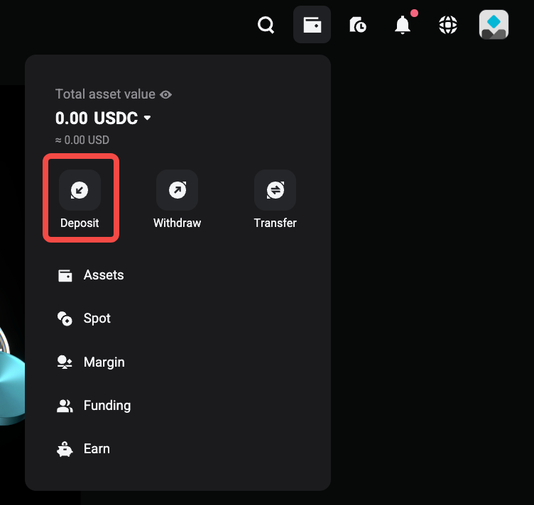 How to Make a Cryptocurrency Deposit on Bitget EU - Website Guide