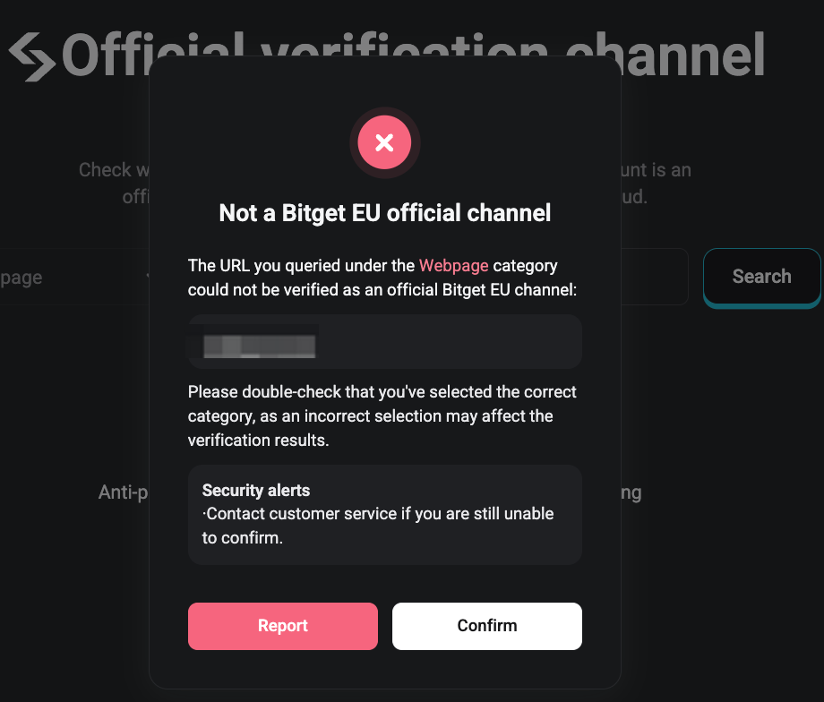 How to Verify Bitget EU Official Channels and Report Suspicious Links?