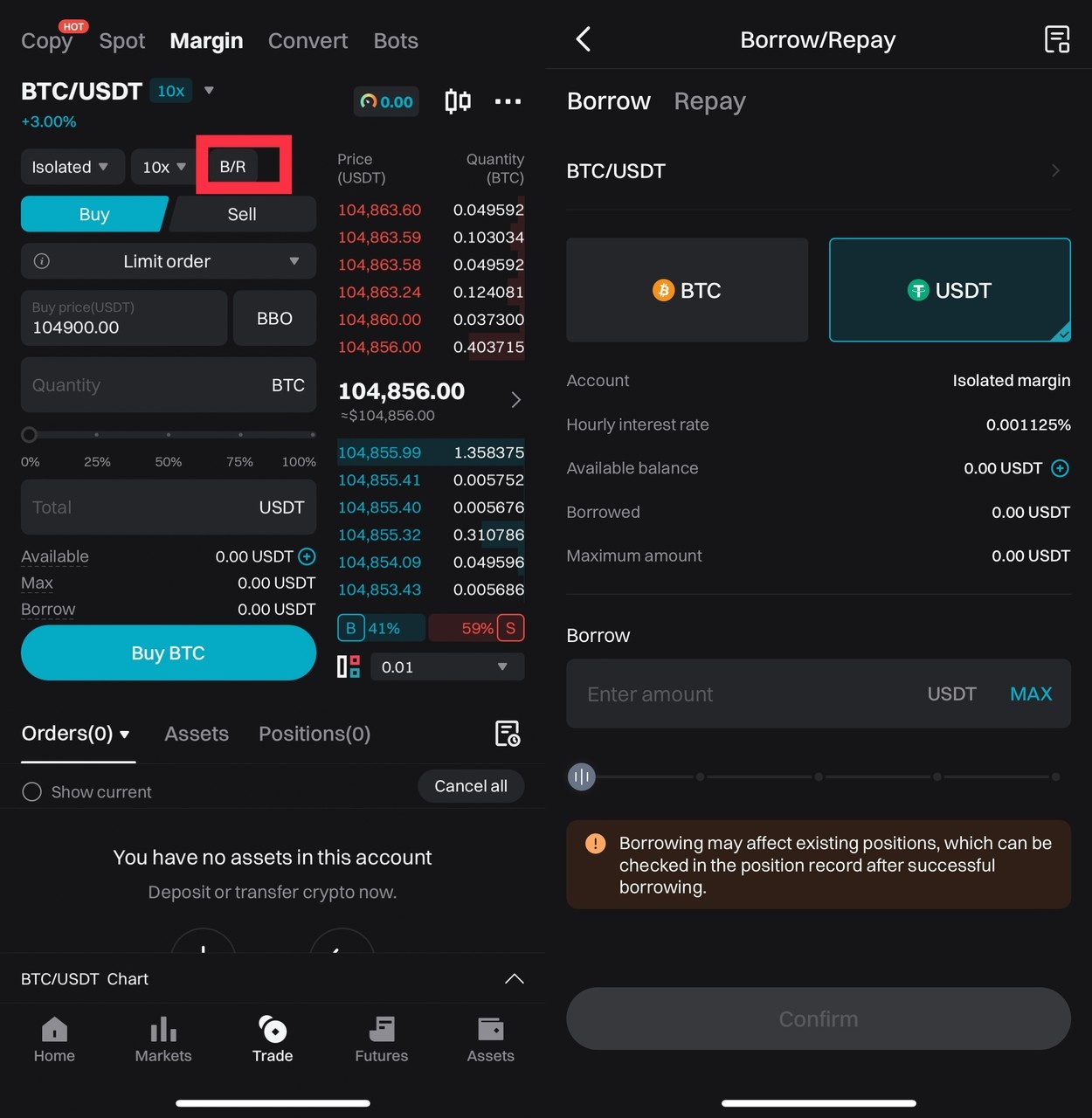 How to Perform Margin Trading on Bitget EU? - Mobile App Guide