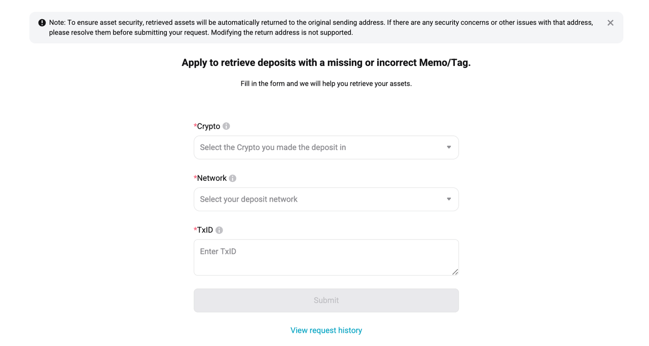 How to Deal with Wrong Crypto-Asset or Wrong Blockchain Deposits?